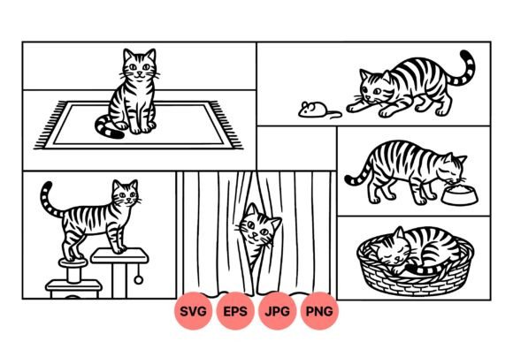 Cute Cat Clipart Collection