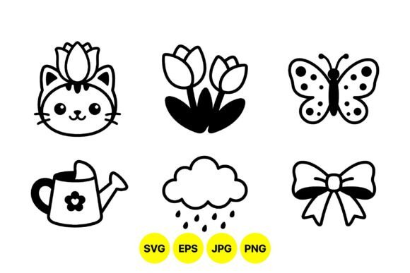 Cute Spring Garden SVG Pack